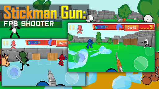 Stickman Gun: FPS Shooter - Gameplay image of android game