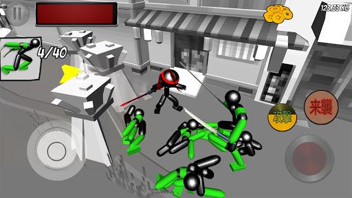 Stickman Ninja Fighting - Gameplay image of android game