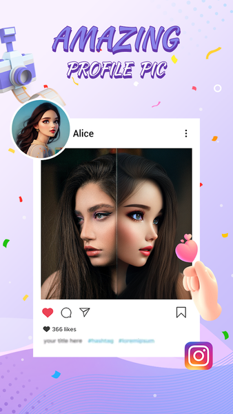 AI Art Profile - عکس برنامه موبایلی اندروید