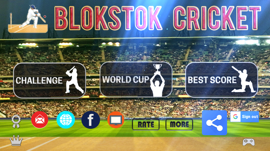 Blokstok Cricket - Gameplay image of android game