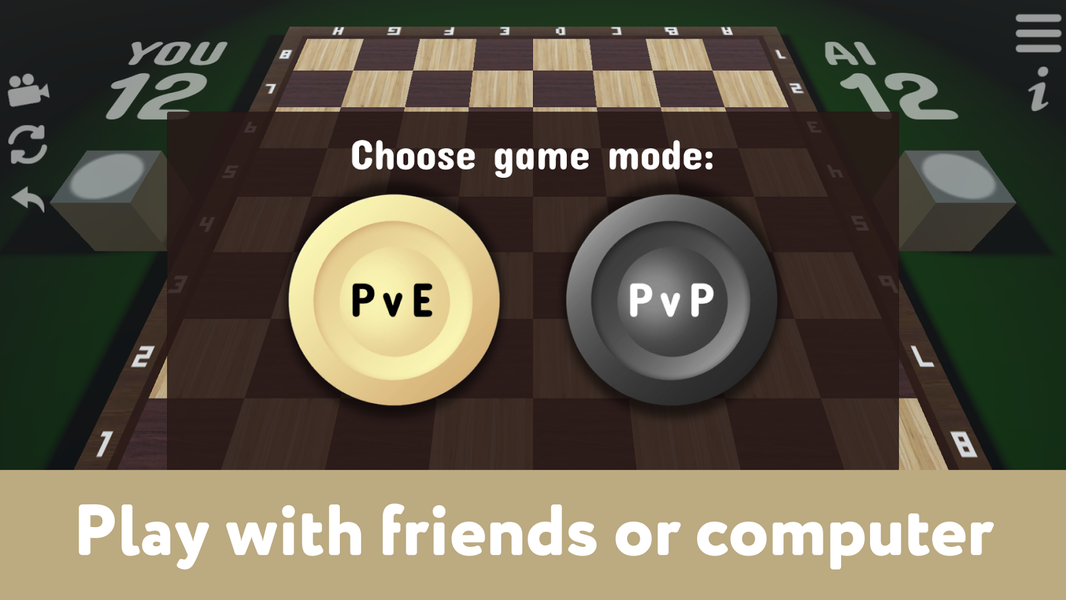 Checkers for two - Draughts - Image screenshot of android app
