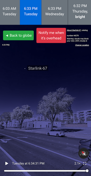 See A Satellite Tonight - عکس برنامه موبایلی اندروید