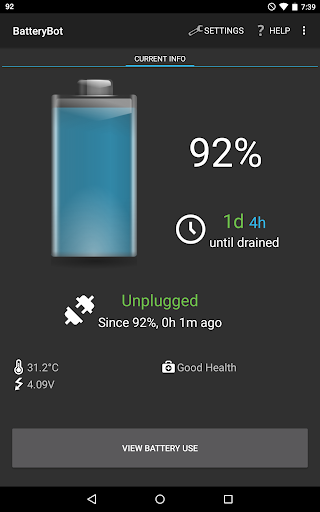 BatteryBot Battery Indicator - Image screenshot of android app