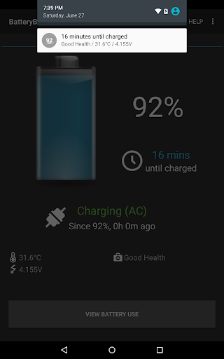 BatteryBot Battery Indicator - Image screenshot of android app