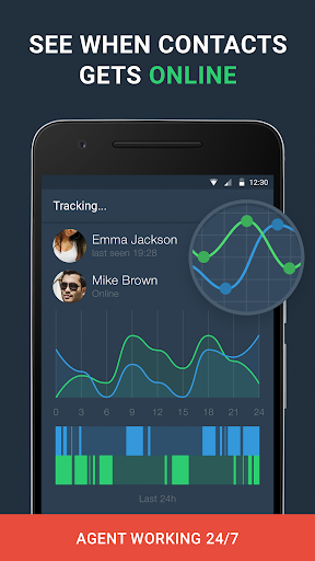 WhatsAgent: Online Notifier and Last Seen History - عکس برنامه موبایلی اندروید
