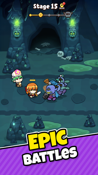 Dash&Clash : Tiny Heroes - Gameplay image of android game