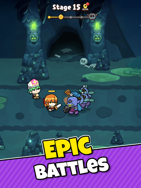 Dash&Clash : Tiny Heroes - Gameplay image of android game