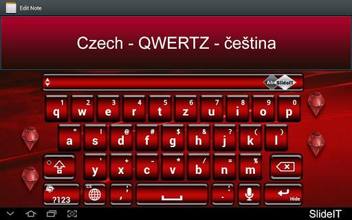 SlideIT Czech QWERTZ Pack - عکس برنامه موبایلی اندروید