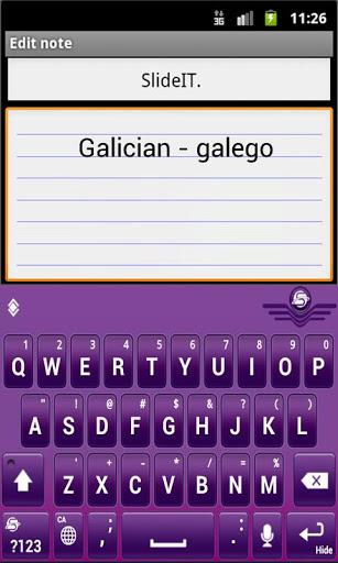 SlideIT Galician - galego Pack - Image screenshot of android app