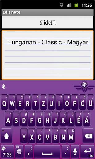 SlideIT Hungarian Classic Pack - Image screenshot of android app