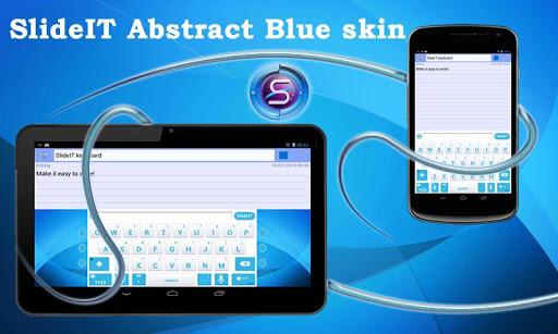 SlideIT Abstract Blue Skin - عکس برنامه موبایلی اندروید