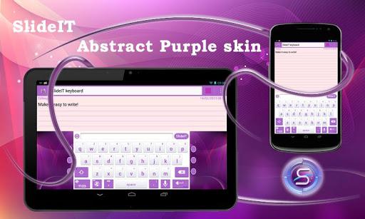 SlideIT Abstract Purple Skin - عکس برنامه موبایلی اندروید