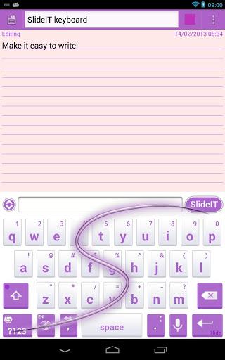 SlideIT Abstract Purple Skin - عکس برنامه موبایلی اندروید