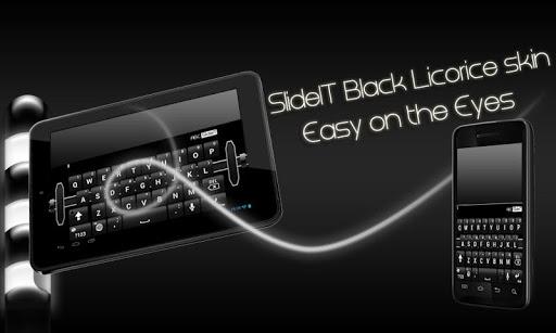 SlideIT Black Licorice Skin - Image screenshot of android app