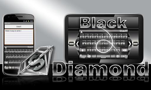 SlideIT Black Diamond Skin - Image screenshot of android app