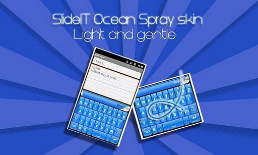 SlideIT Ocean Spray Skin - عکس برنامه موبایلی اندروید