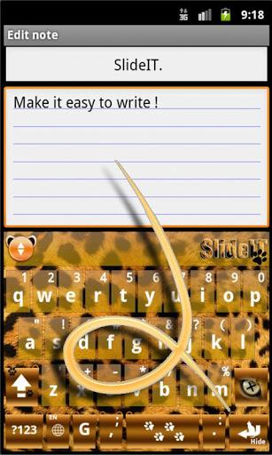 SlideIT Panther Skin - Image screenshot of android app