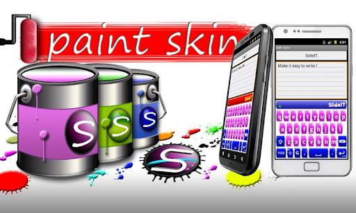 SlideIT Paint Style Skin - Image screenshot of android app