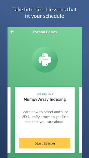 DataCamp: Learn Python, SQL & R coding – آموزش برنامهنویسی - عکس برنامه موبایلی اندروید