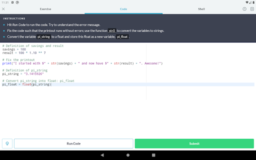 DataCamp: Learn Python, SQL & R coding – آموزش برنامهنویسی - عکس برنامه موبایلی اندروید
