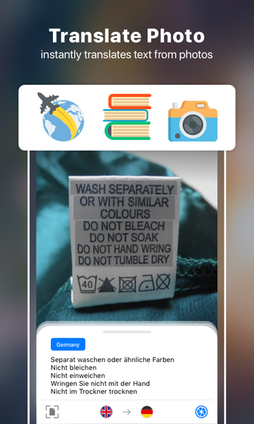 Translate Photo+ Scan Camera - عکس برنامه موبایلی اندروید