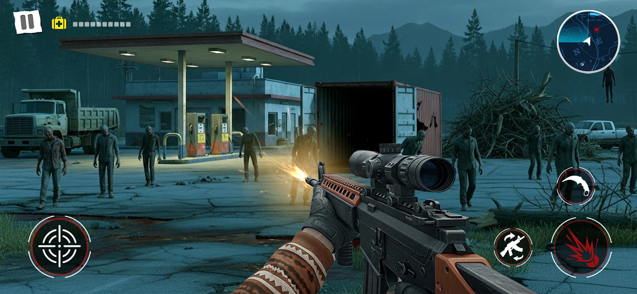 Zombie shooting survival games - عکس بازی موبایلی اندروید