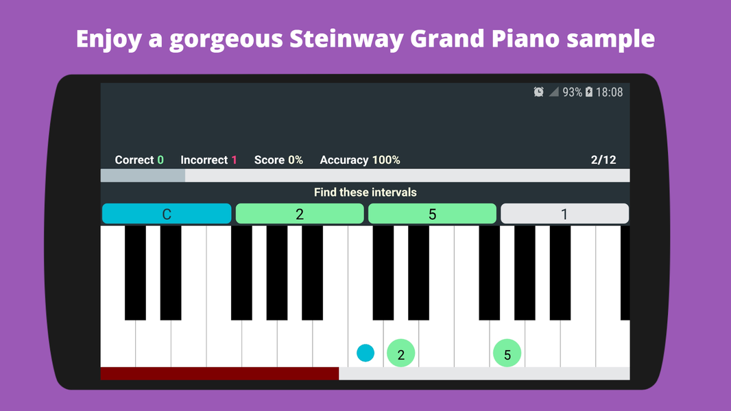 Jazz Piano Interval Trainer - عکس برنامه موبایلی اندروید