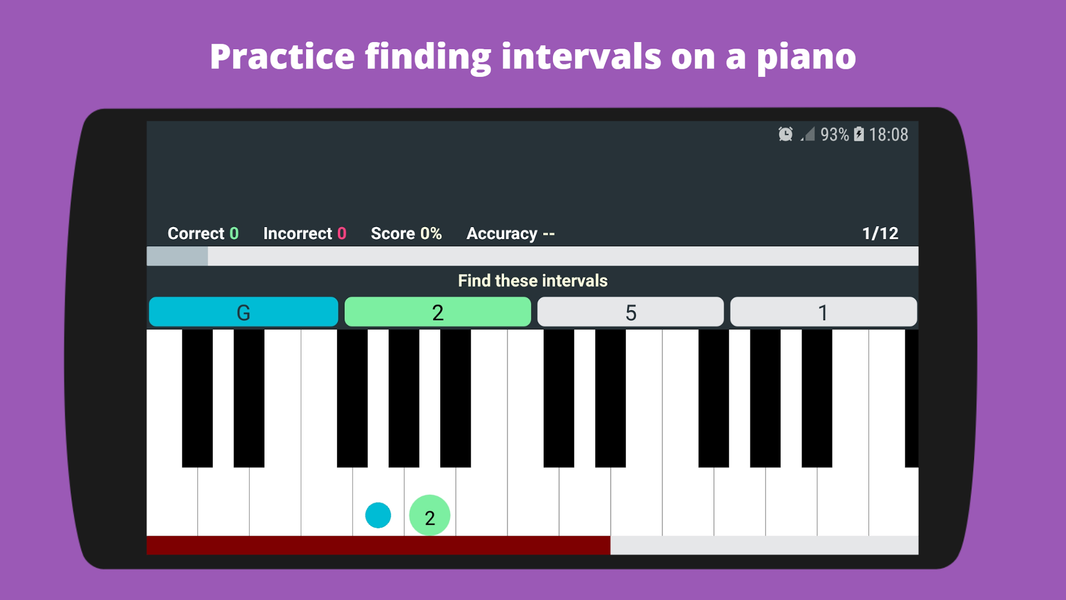 Jazz Piano Interval Trainer - عکس برنامه موبایلی اندروید