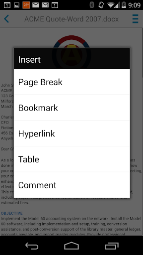 Docs To Go™ Office Suite - Image screenshot of android app
