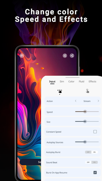 Magic Wallpaper: Magic Fluid - Image screenshot of android app
