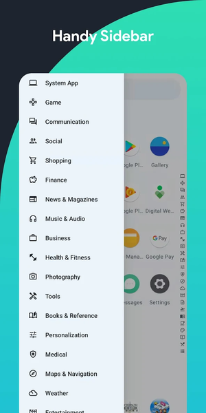 Touch Find - Smart App Drawer - Image screenshot of android app