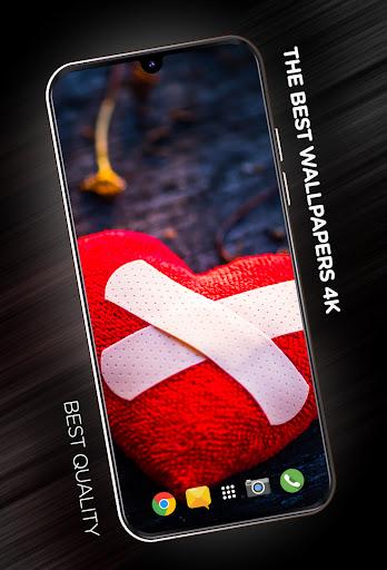 Broken heart in 4K - Image screenshot of android app