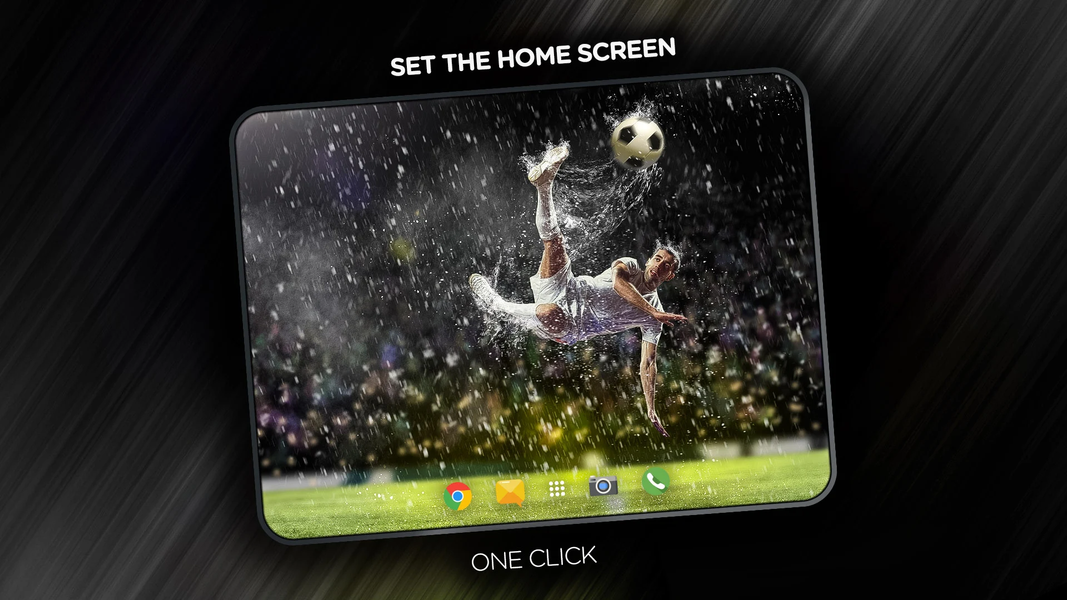 Wallpaper with football in ۴K - عکس برنامه موبایلی اندروید