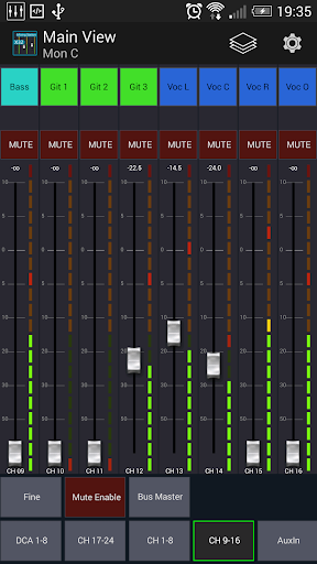 Mixing Station XM32 - Image screenshot of android app