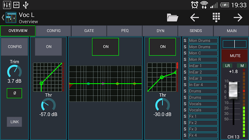 Mixing Station XM32 - Image screenshot of android app