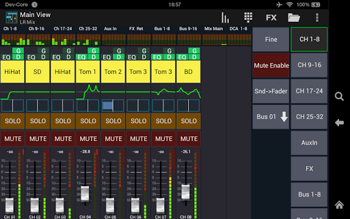 Mixing Station XM32 - Image screenshot of android app