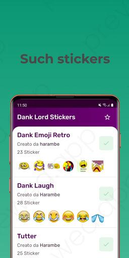 WAStickerApps - Dank Lord Stickers - Image screenshot of android app