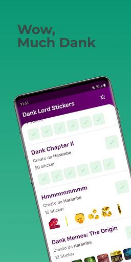 WAStickerApps - Dank Lord Stickers - Image screenshot of android app
