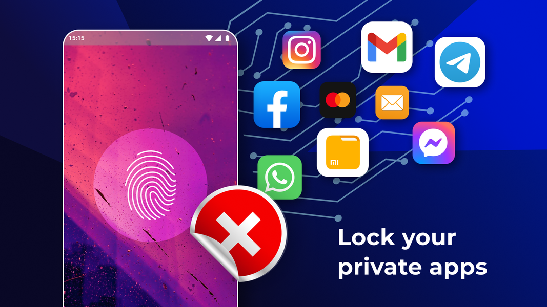 Fingerprint AppLock: Lock Apps - عکس برنامه موبایلی اندروید