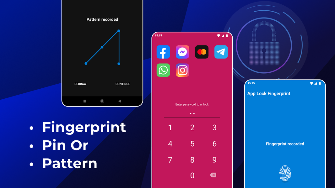 Fingerprint AppLock: Lock Apps - عکس برنامه موبایلی اندروید