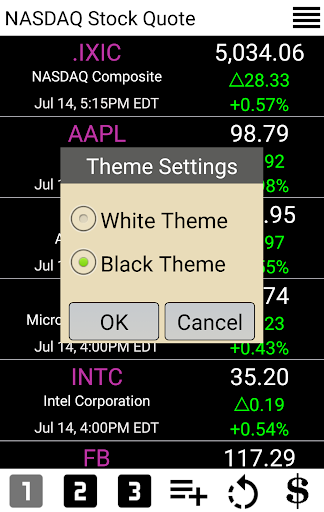 NASDAQ Stock Quote - US Stocks - عکس برنامه موبایلی اندروید