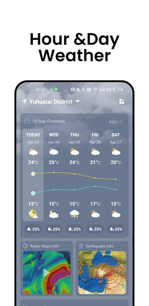 Light Weather - Forecast&Radar - عکس برنامه موبایلی اندروید