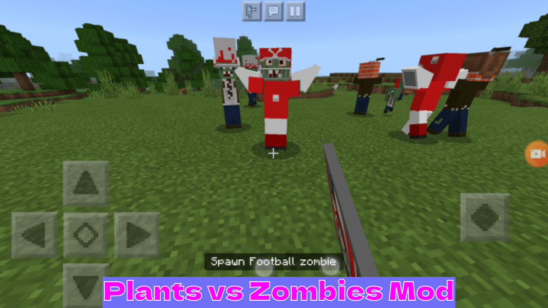 Plants vs Zombies in Minecraft - Image screenshot of android app