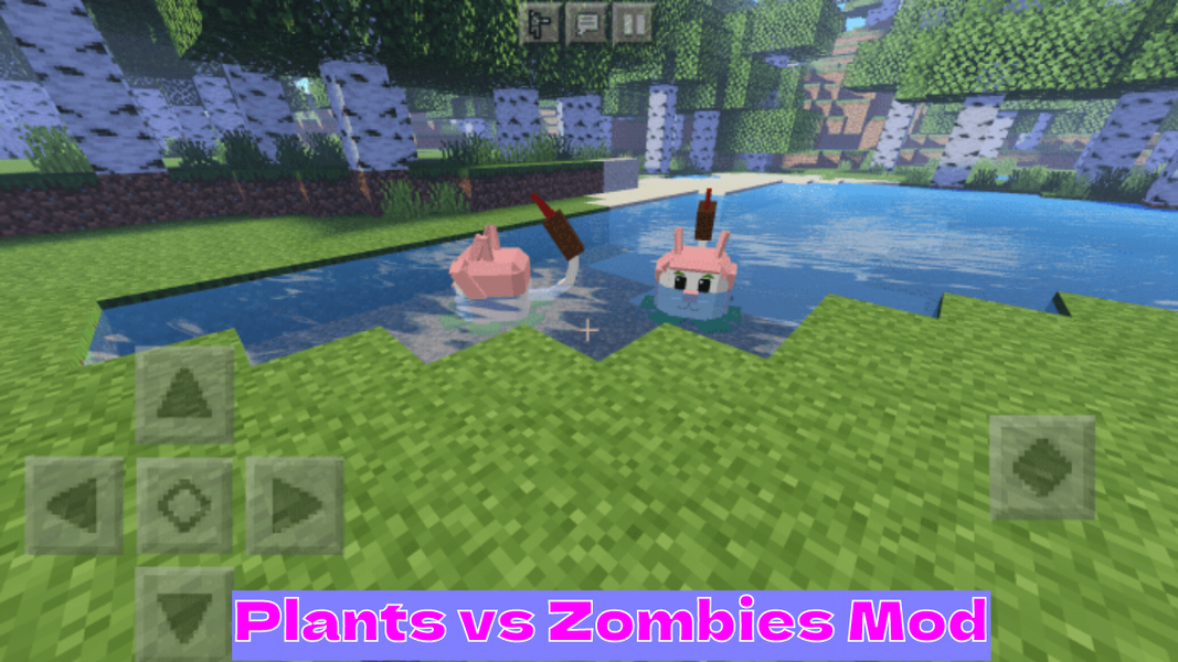 Plants vs Zombies in Minecraft - Image screenshot of android app