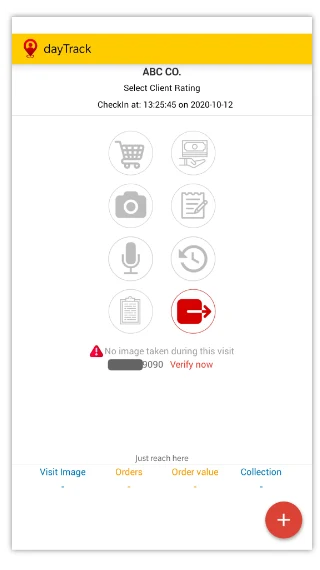 dayTrack - Sales Team Tracking - Image screenshot of android app