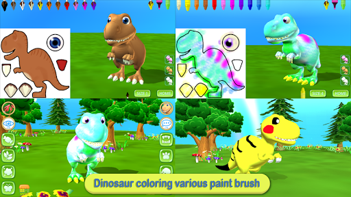 Dinosaur Coloring 3D - AR Cam - عکس برنامه موبایلی اندروید