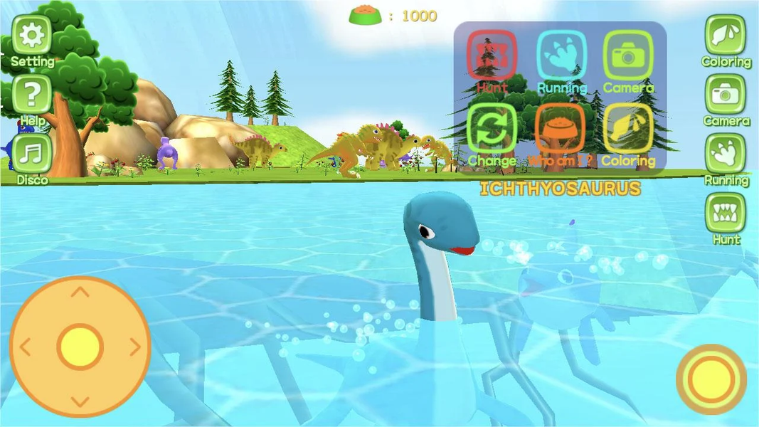 Dinosaur World 3D - AR Camera - Gameplay image of android game
