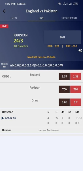 Cricket Match Box 9 - Image screenshot of android app