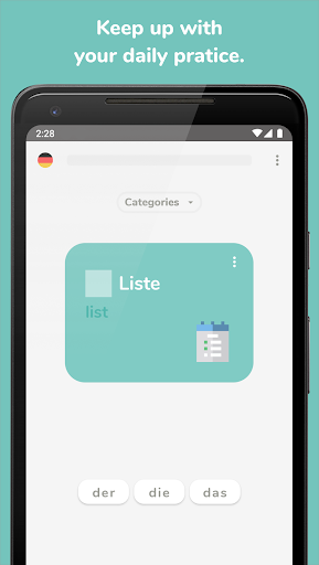 Der Die Das - German Articles - Image screenshot of android app