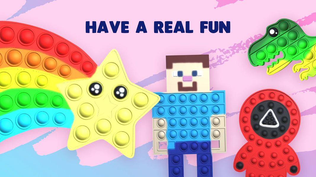 Pop it Paint - Fidget Toys ۳D - عکس بازی موبایلی اندروید